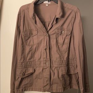 Brownish button up jacket